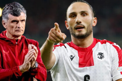 Ο Γκιόργκι Κοτσορασβίλι σε δράση με τη φανέλα της Λεβάντε, με φόντο φήμες μεταγραφής στον Ολυμπιακό.