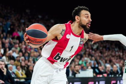 Ο Νάιτζελ Γουίλιαμς-Γκος σε στιγμιότυπο από παιχνίδι του Ολυμπιακού στη EuroLeague