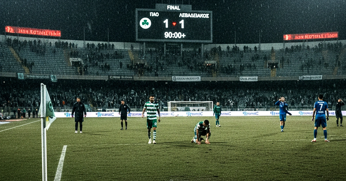 Ο Λεβαδειακός υπενθύμισε στον Παναθηναϊκό ότι το ποδόσφαιρο δεν παίζεται στα Excel.