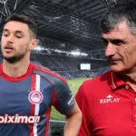 Μεντιλίμπαρ και Γιάρεμτσουκ με φόντο το γήπεδο της Αστάνα