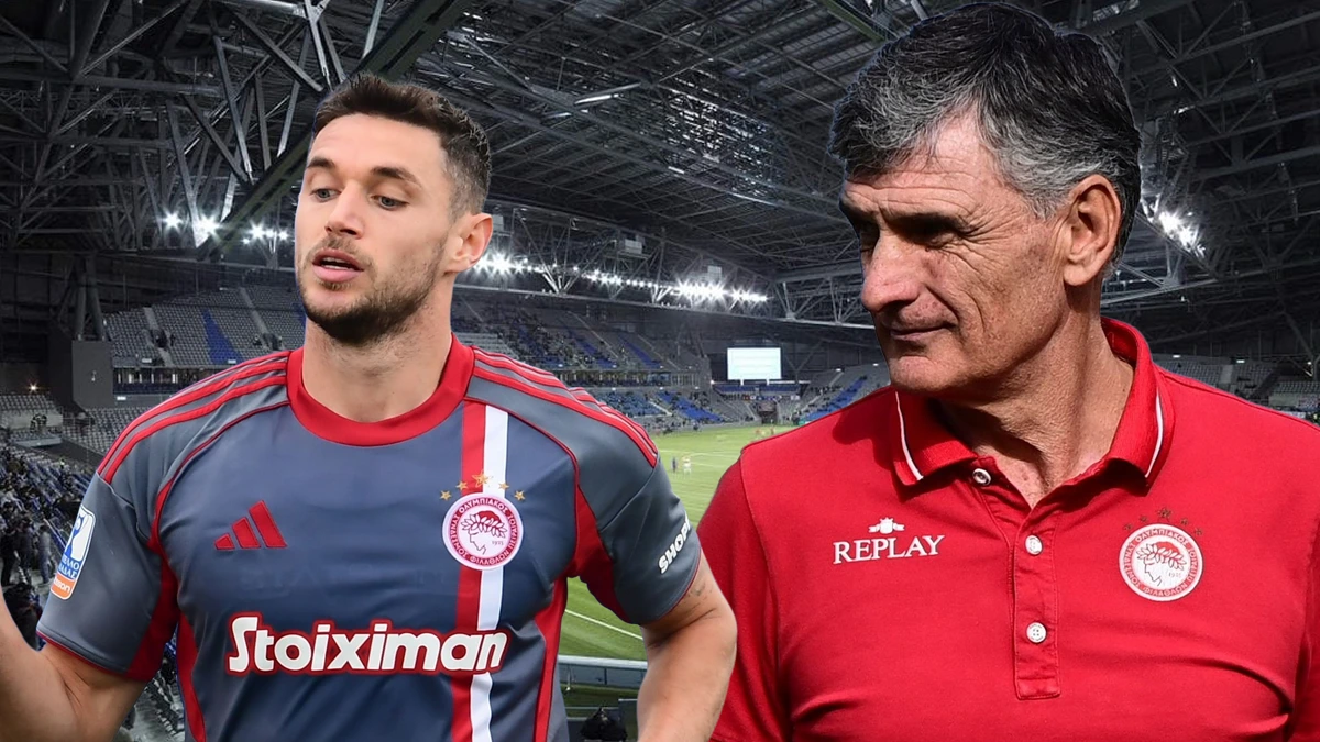 Μεντιλίμπαρ και Γιάρεμτσουκ με φόντο το γήπεδο της Αστάνα