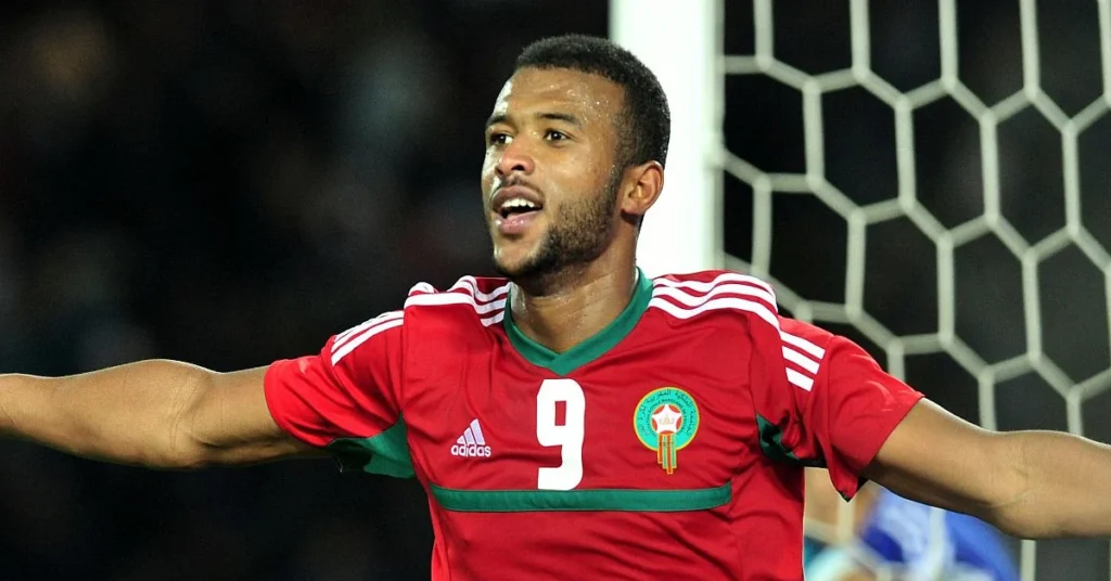 Ο Αγιούμπ Ελ Κααμπί με τη φανέλα του Μαρόκου στον αγώνα με το Μάλι