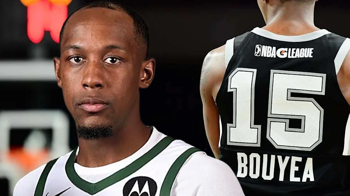 Ο Τζαμάρι Μπούγιεϊ σε κολαζ απο ομάδες που έχει παίξει στο NBA