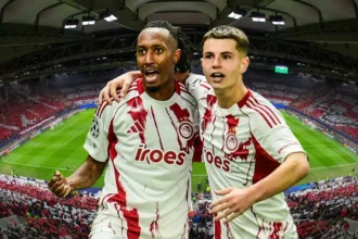 Ο Ζέλσον Μαρτίνς σκοράρει για τον Ολυμπιακό στην Αστάνα