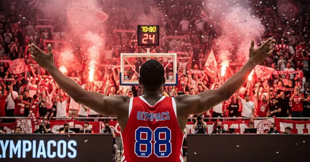 Ο Ταϊρίκ Τζόουνς αποθεώνεται απο τους οπαδούς του Θρύλου. Εικονα απο το μέλλον!