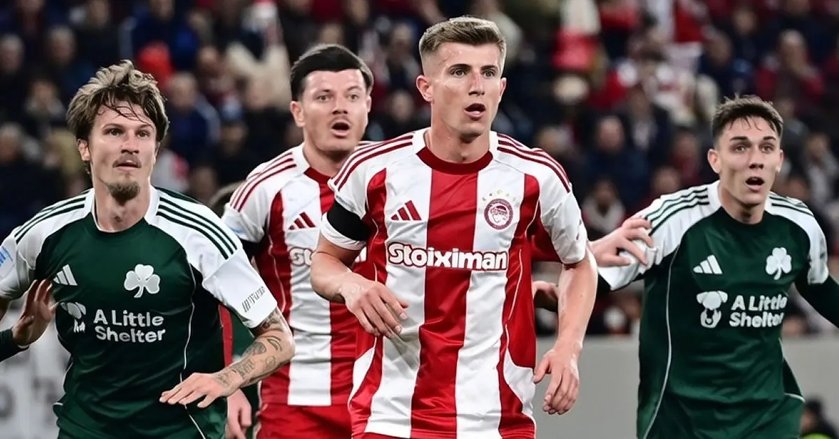 Φάση απο τον αγώνα Ολυμπιακός - Παναθηναϊκός