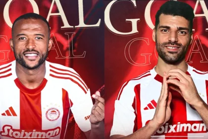 Ελ Κααμπί και Ταρέμι με την φανέλα του Ολυμπιακού