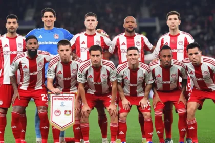 αποστολή του Ολυμπιακού για τον αγώνα του Champions League με την Μπάγερ Λεβερκούζεν