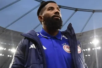 Ο Βραζιλιάνος μπακ του Ολυμπιακού, Ροντινέι, πριν το ματς με τη Λεβερκούζεν