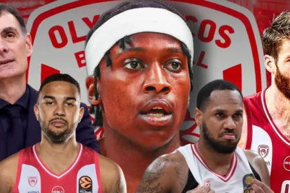 Ο Γιώργος Μπαρτζώκας και οι point guards του Ολυμπιακού Γουόκαπ, Νιλικίνα, Τζόσεφ και Μόρις