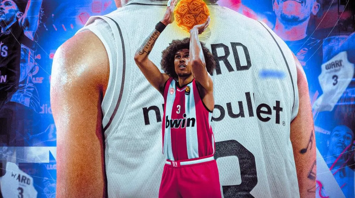 Ο Ταισον Γουορντ του Ολυμπιακού σε γραφικό αφιέρωμα της Παρί ενόψει του αγώνα Euroleague στην Adidas Arena