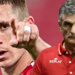 Ο Ντανιελ Ποντενσε με τον Μεντιλιμπαρ σε αγώνα του Ολυμπιακου