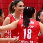olympiacos volley gynaikon thira 3 2 nikitries