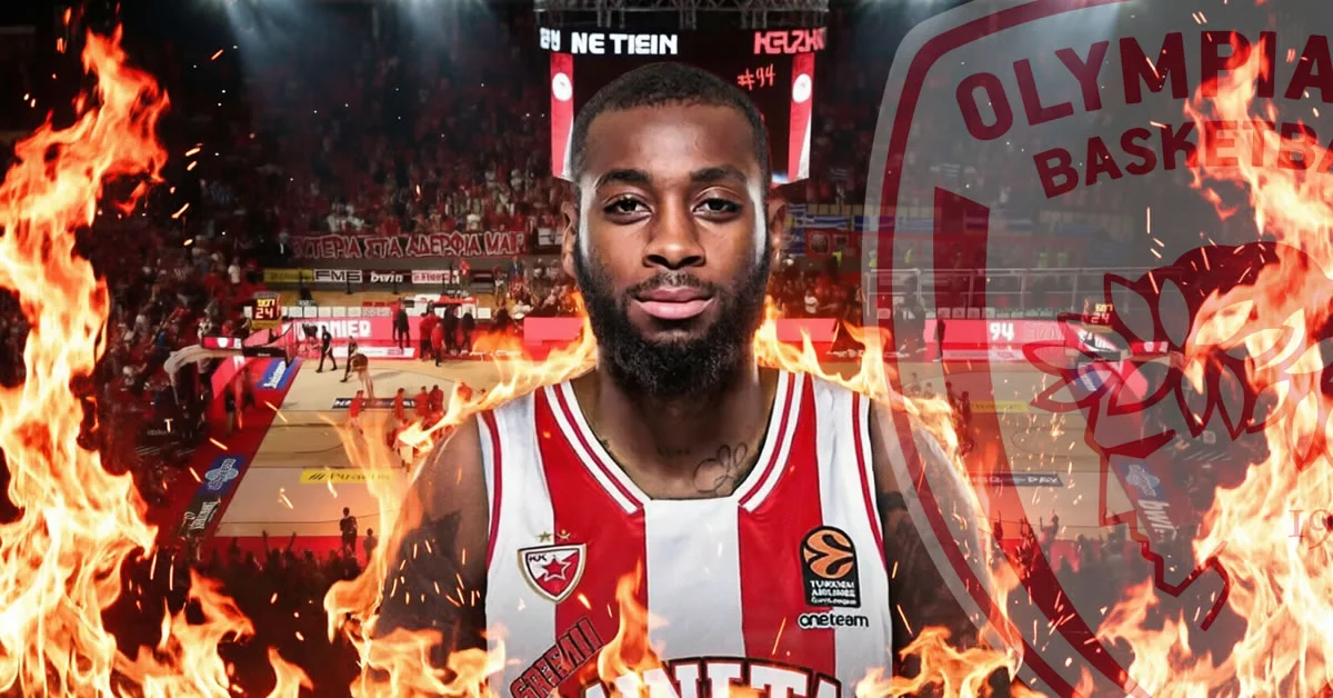 Ο Κόντι Μίλερ-ΜακΙντάιρ σε δράση οργανώνοντας το παιχνίδι, την ώρα που κορυφαία ιταλικά δημοσιεύματα τον στέλνουν με πολυετές συμβόλαιο στον Ολυμπιακό.