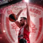 olympiakos monaco euroleague playoffs milutinov james
