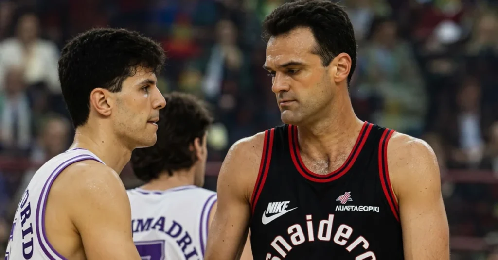 Ο θρύλος του βραζιλιάνικου και παγκόσμιου μπάσκετ, Όσκαρ Σμιντ,στον αξέχαστο αγώνα στο ΣΕΦ απέναντι στην Ρεάλ Μαδρίτης του Ντράζεν Πέτροβιτς