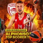 Ο Σάσα Βεζένκοφ και ο Κέντρικ Ναν σε δράση, διεκδικώντας το βραβείο Alphonso Ford για τον κορυφαίο σκόρερ της φετινής Euroleague.