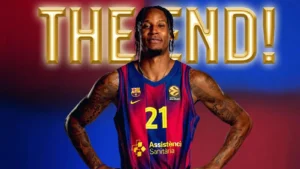 Ο Ουίλ Κλάιμπερν με τη φανέλα της Μπαρτσελόνα