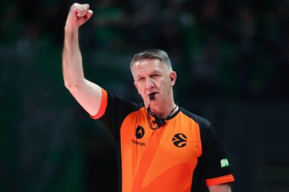 Ο Σρέτεν Ράντοβιτς σε φάση απο αγώνα της Euroleague