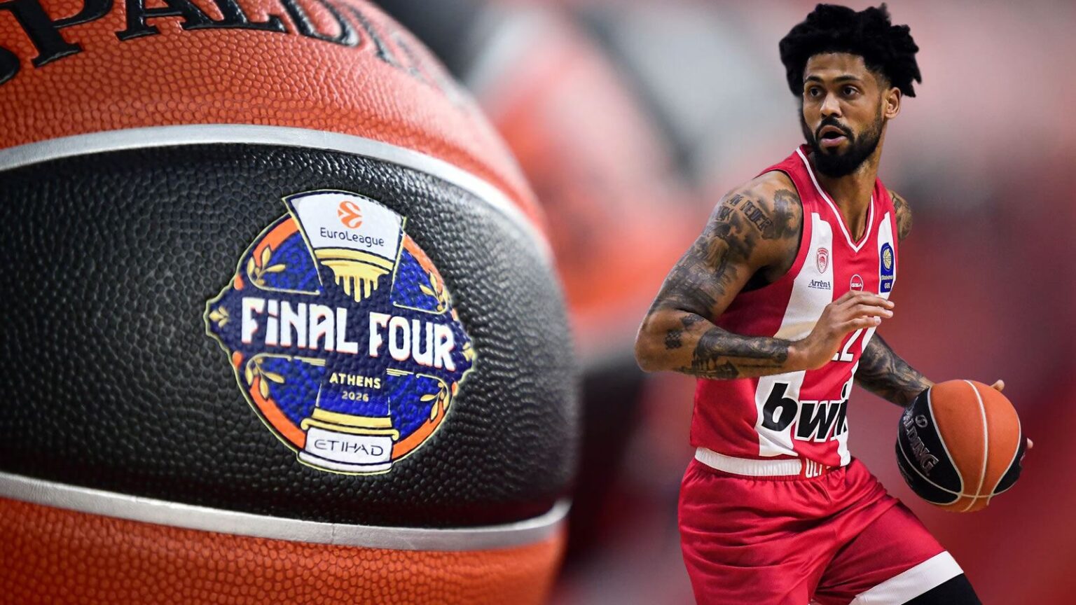 Ο Τάιλερ Ντόρσει σε φάση του Ολυμπιακού στην Euroleague.