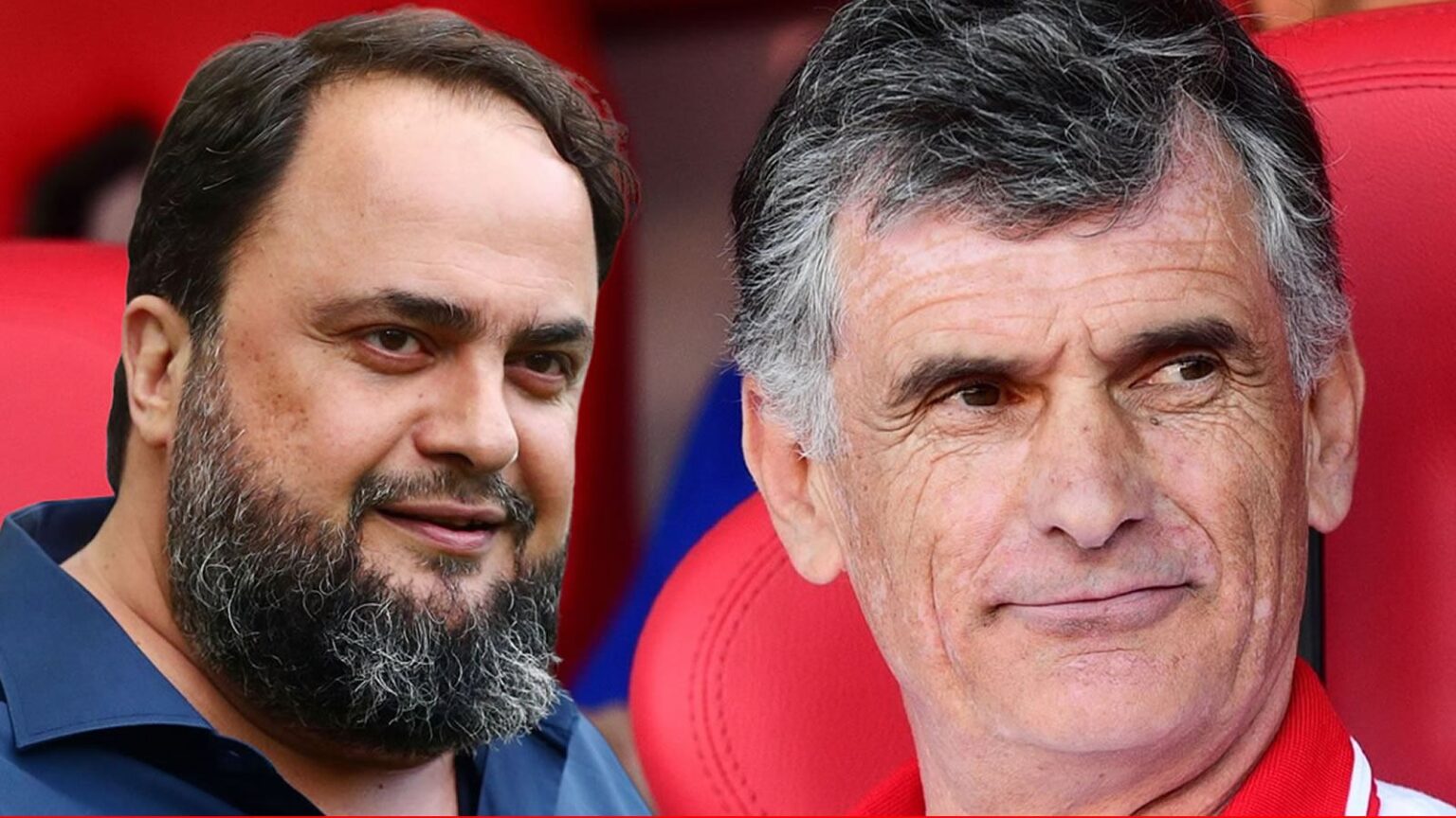 Ο Χοσέ Λουίς Μεντιλίμπαρ δίνει οδηγίες στους παίκτες του Ολυμπιακού, ετοιμάζοντας το μεταγραφικό πλάνο της νέας σεζόν.