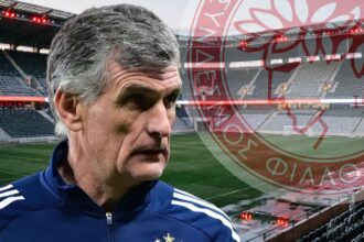 Ο προπονητής του Ολυμπιακού Χοσέ Λουίς Μεντιλίμπαρ σκέφτεται την ενδεκάδα για το ντέρμπι.