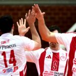 olympiakos aek 36 30 3os telikos handball