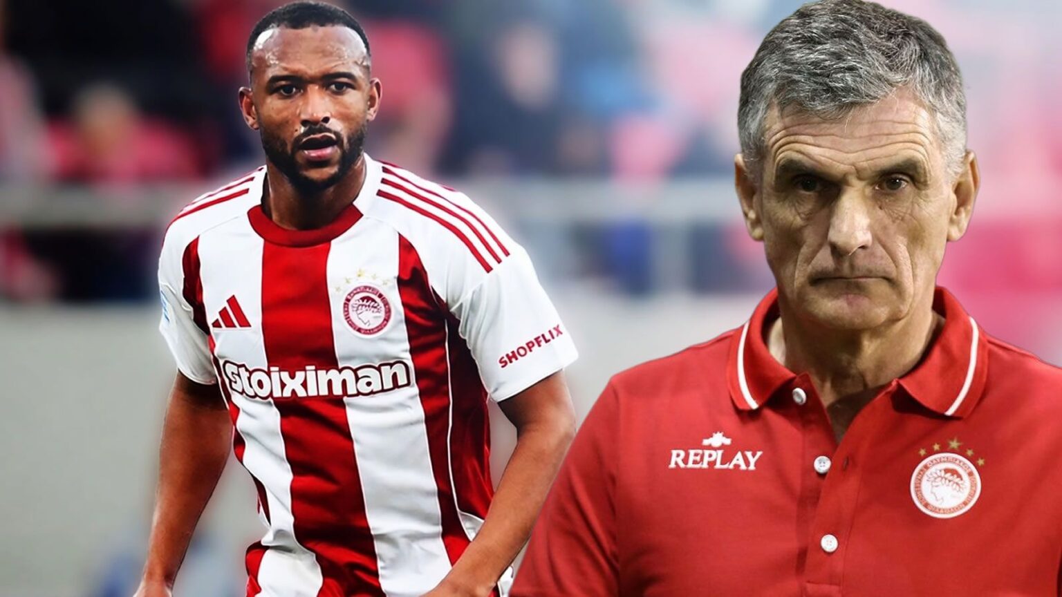 Ο Αγιούμπ Ελ Κααμπί σε αγώνα του Ολυμπιακού για το πρωτάθλημα
