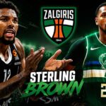 Sterling Brown με τη φανέλα της Παρτίζαν στην EuroLeague — στόχος της Ζάλγκιρις Κάουνας