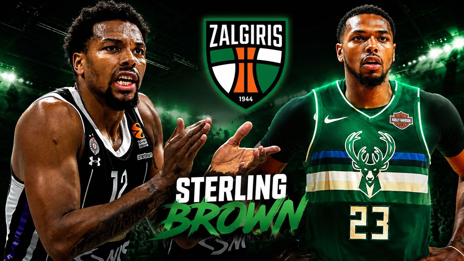Sterling Brown με τη φανέλα της Παρτίζαν στην EuroLeague — στόχος της Ζάλγκιρις Κάουνας