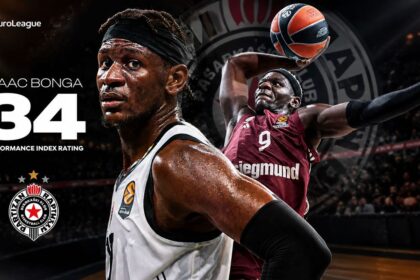 Ο Isaac Bonga σε αγώνα EuroLeague