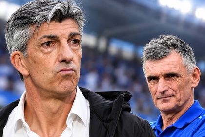 Ο Ιμανόλ Αλγκουαθίλ και ο Χοσέ Λουίς Μεντιλίμπαρ, οι δύο Βάσκοι προπονητές με διαφορετική αγωνιστική φιλοσοφία.